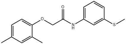 2-(2,4-dimethylphenoxy)-N-[3-(methylsulfanyl)phenyl]acetamide Struktur