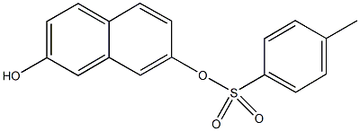 7-hydroxy-2-naphthyl 4-methylbenzenesulfonate Struktur