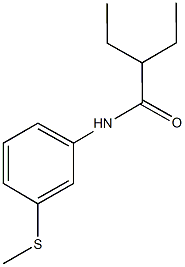 2-ethyl-N-[3-(methylsulfanyl)phenyl]butanamide Struktur