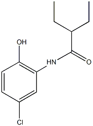 N-(5-chloro-2-hydroxyphenyl)-2-ethylbutanamide Struktur