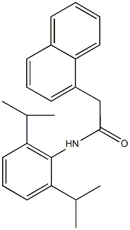 N-(2,6-diisopropylphenyl)-2-(1-naphthyl)acetamide Struktur