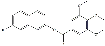 7-hydroxy-2-naphthyl 3,4,5-trimethoxybenzoate Struktur