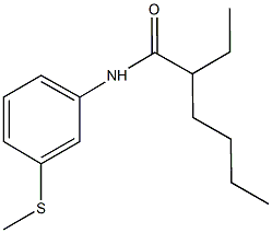 2-ethyl-N-[3-(methylsulfanyl)phenyl]hexanamide Struktur