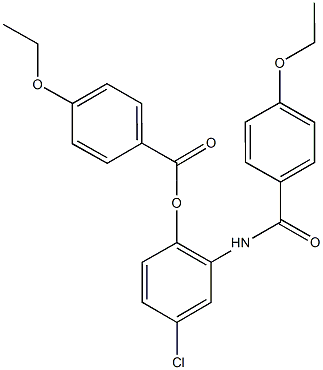 4-chloro-2-[(4-ethoxybenzoyl)amino]phenyl 4-ethoxybenzoate Struktur