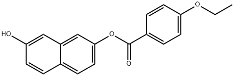 7-hydroxy-2-naphthyl 4-ethoxybenzoate Struktur