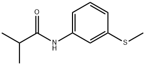 2-methyl-N-[3-(methylsulfanyl)phenyl]propanamide Struktur