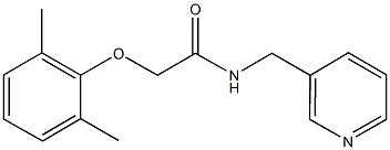 2-(2,6-dimethylphenoxy)-N-(3-pyridinylmethyl)acetamide Struktur