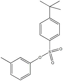 3-methylphenyl 4-tert-butylbenzenesulfonate Struktur