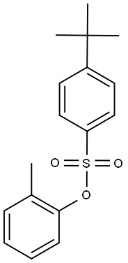 2-methylphenyl 4-tert-butylbenzenesulfonate Struktur