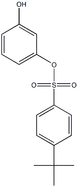 3-hydroxyphenyl 4-tert-butylbenzenesulfonate Struktur