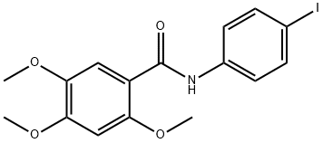 N-(4-iodophenyl)-2,4,5-trimethoxybenzamide Struktur