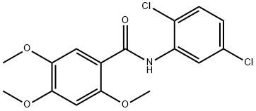 N-(2,5-dichlorophenyl)-2,4,5-trimethoxybenzamide Struktur