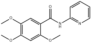 2,4,5-trimethoxy-N-(2-pyridinyl)benzamide Struktur