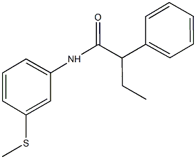 N-[3-(methylsulfanyl)phenyl]-2-phenylbutanamide Struktur