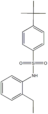 4-tert-butyl-N-(2-ethylphenyl)benzenesulfonamide Struktur