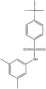 4-tert-butyl-N-(3,5-dimethylphenyl)benzenesulfonamide Struktur