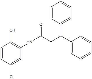 N-(5-chloro-2-hydroxyphenyl)-3,3-diphenylpropanamide Struktur