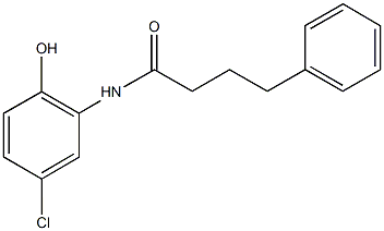 N-(5-chloro-2-hydroxyphenyl)-4-phenylbutanamide Struktur