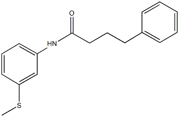 N-[3-(methylsulfanyl)phenyl]-4-phenylbutanamide Struktur