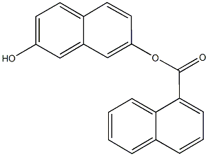 7-hydroxy-2-naphthyl 1-naphthoate Struktur