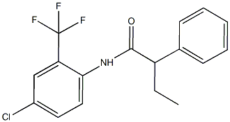 N-[4-chloro-2-(trifluoromethyl)phenyl]-2-phenylbutanamide Struktur