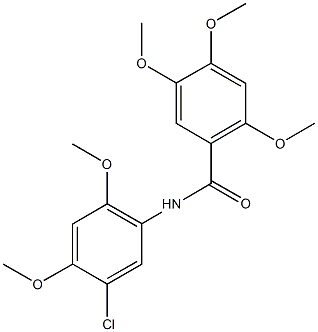 N-(5-chloro-2,4-dimethoxyphenyl)-2,4,5-trimethoxybenzamide Struktur