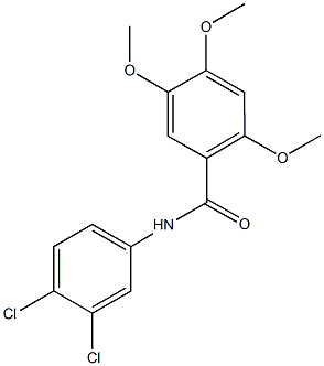 N-(3,4-dichlorophenyl)-2,4,5-trimethoxybenzamide Struktur