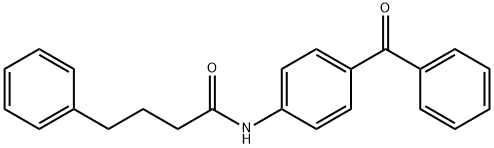 N-(4-benzoylphenyl)-4-phenylbutanamide Struktur