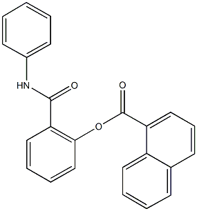 2-(anilinocarbonyl)phenyl 1-naphthoate Struktur