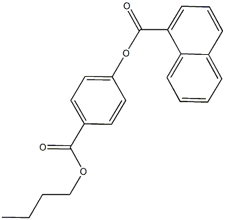 4-(butoxycarbonyl)phenyl 1-naphthoate Struktur