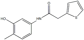 N-(3-hydroxy-4-methylphenyl)-2-(2-thienyl)acetamide Struktur