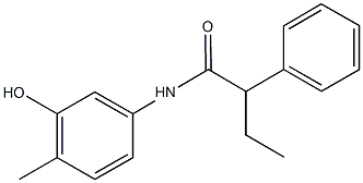 N-(3-hydroxy-4-methylphenyl)-2-phenylbutanamide Struktur