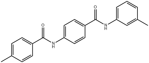 4-methyl-N-[4-(3-toluidinocarbonyl)phenyl]benzamide Struktur