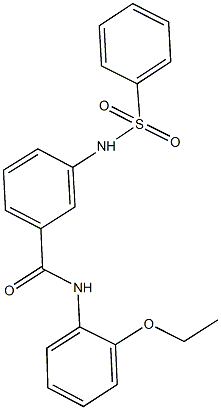 N-(2-ethoxyphenyl)-3-[(phenylsulfonyl)amino]benzamide Struktur