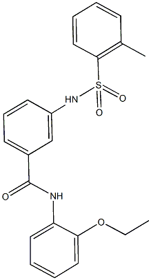 N-(2-ethoxyphenyl)-3-{[(2-methylphenyl)sulfonyl]amino}benzamide Struktur