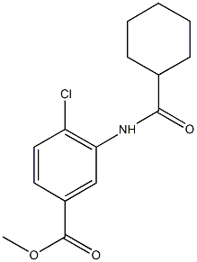 methyl 4-chloro-3-[(cyclohexylcarbonyl)amino]benzoate Struktur