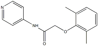 2-(2,6-dimethylphenoxy)-N-(4-pyridinyl)acetamide Struktur