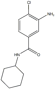 3-amino-4-chloro-N-cyclohexylbenzamide Struktur