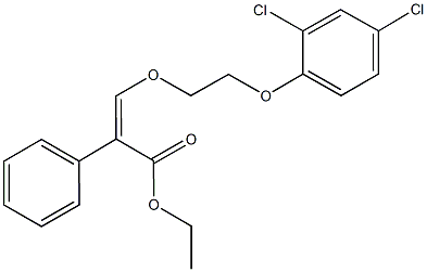 ethyl3-[2-(2,4-dichlorophenoxy)ethoxy]-2-phenylacrylate Struktur