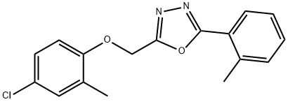 2-[(4-chloro-2-methylphenoxy)methyl]-5-(2-methylphenyl)-1,3,4-oxadiazole Struktur