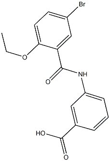 3-[(5-bromo-2-ethoxybenzoyl)amino]benzoic acid Struktur