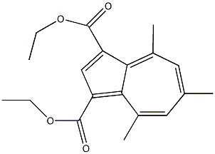 diethyl 4,6,8-trimethyl-1,3-azulenedicarboxylate Struktur