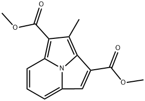 dimethyl 2-methylpyrrolo[2,1,5-cd]indolizine-1,3-dicarboxylate Struktur