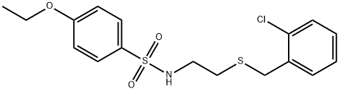 N-{2-[(2-chlorobenzyl)sulfanyl]ethyl}-4-ethoxybenzenesulfonamide Struktur