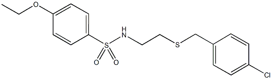 N-{2-[(4-chlorobenzyl)sulfanyl]ethyl}-4-ethoxybenzenesulfonamide Struktur