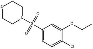 2-chloro-5-(4-morpholinylsulfonyl)phenyl ethyl ether Struktur