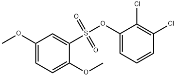 2,3-dichlorophenyl 2,5-dimethoxybenzenesulfonate Struktur