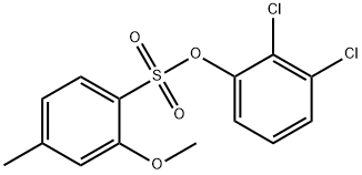 2,3-dichlorophenyl 2-methoxy-4-methylbenzenesulfonate Struktur