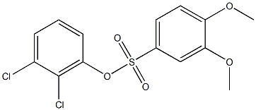 2,3-dichlorophenyl 3,4-dimethoxybenzenesulfonate Struktur