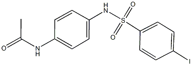 N-(4-{[(4-iodophenyl)sulfonyl]amino}phenyl)acetamide Struktur